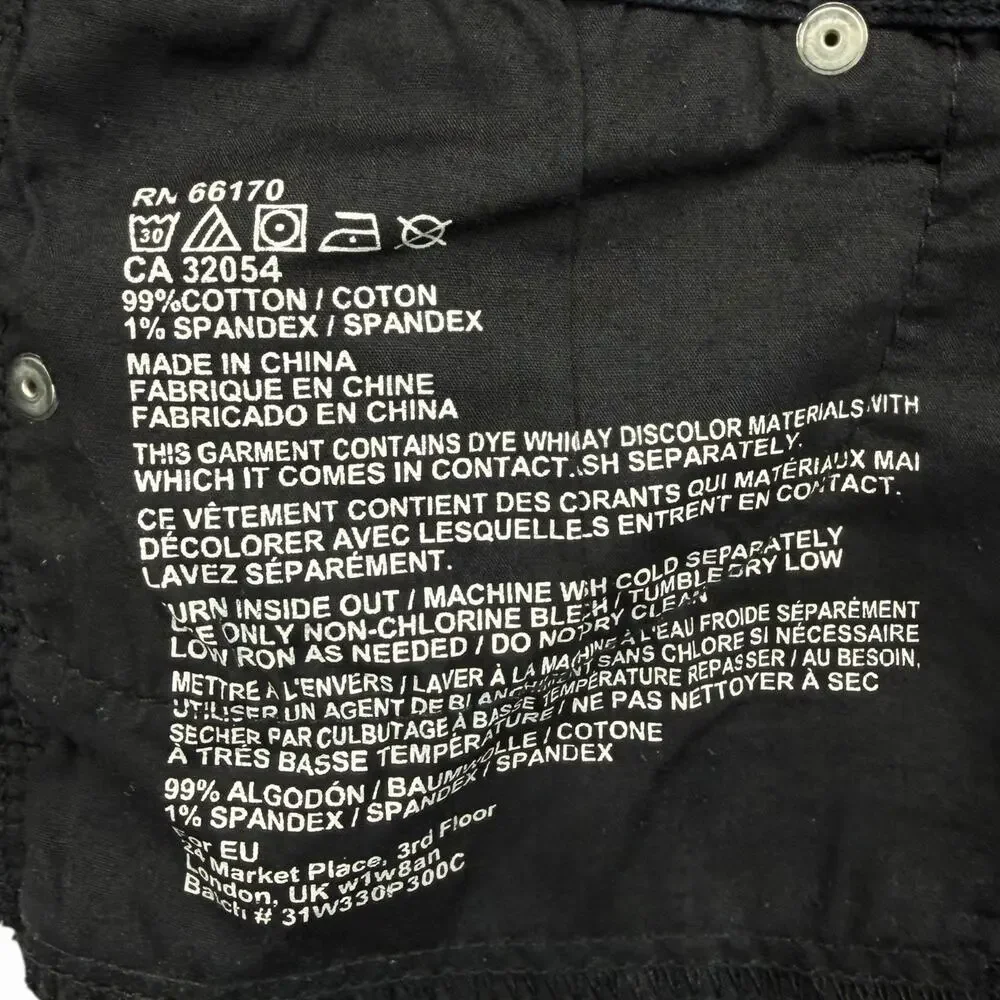 BDG Alexa Mid Rise Denim Shorts Dark Blue Cuffed 5 Pocket Womens Sz 26 - Picture 6 of 8